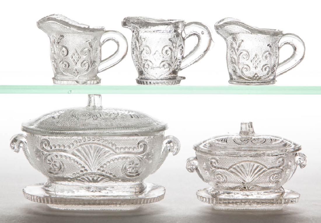 ASSORTED PRESSED LACY TOY ARTICLES, LOT OF SEVEN (1 of 1)