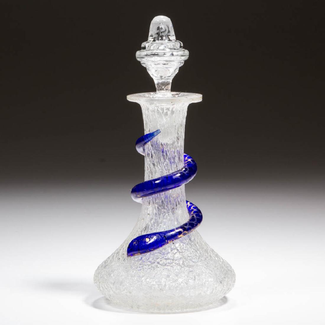 OVERSHOT WITH SERPENT COLOGNE BOTTLE (1 of 1)