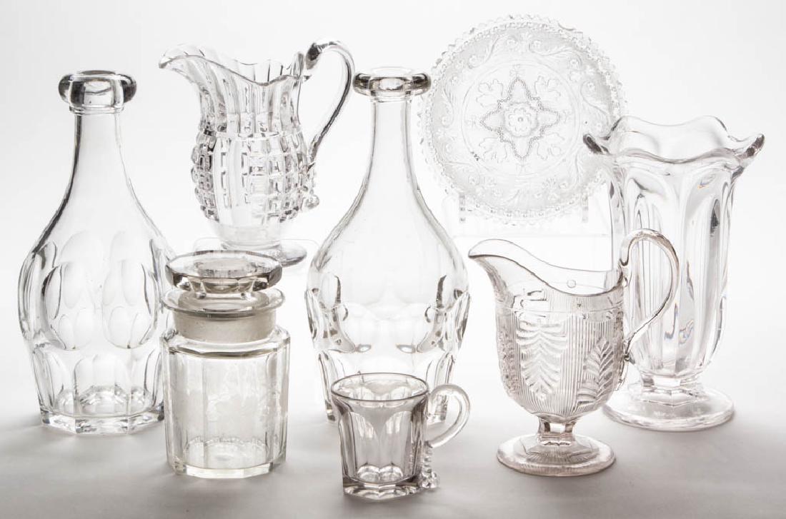 ASSORTED EAPG AND OTHER PRESSED GLASS ARTICLES, LOT OF (1 of 1)