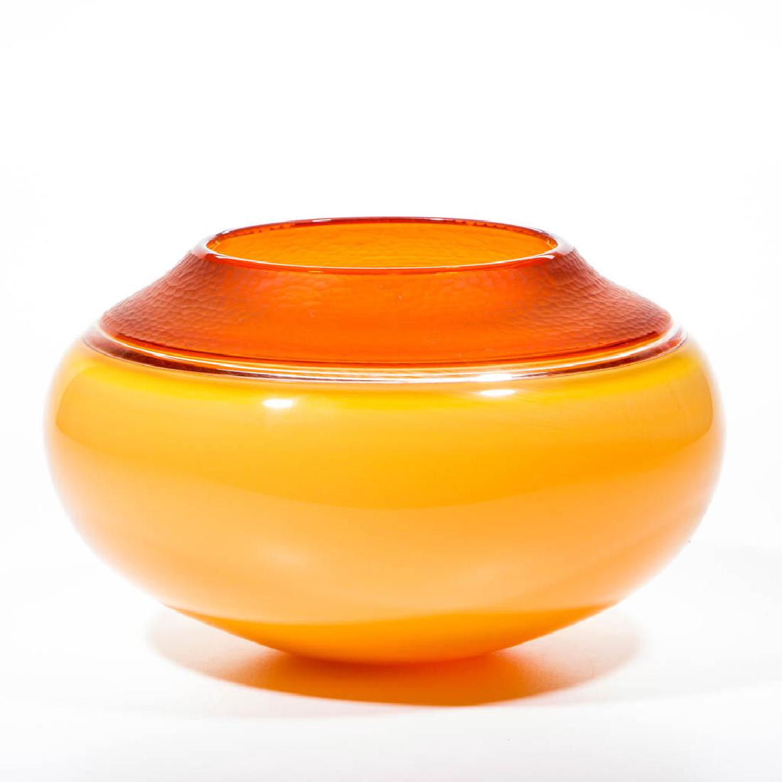 SONJA BLOMDAHL INCALMO STUDIO ART GLASS BOWL (1 of 1)