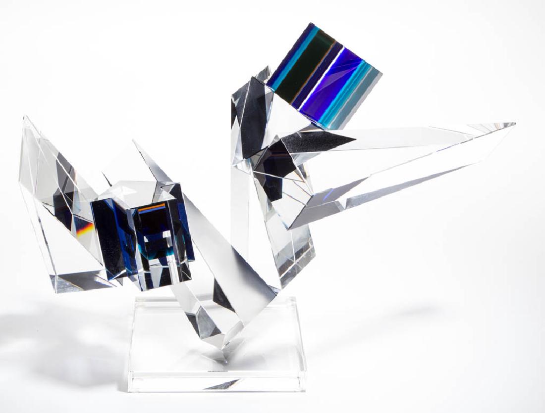 MICHAEL TAYLOR ABSTRACT STUDIO ART GLASS SCULPTURE (1 of 4)