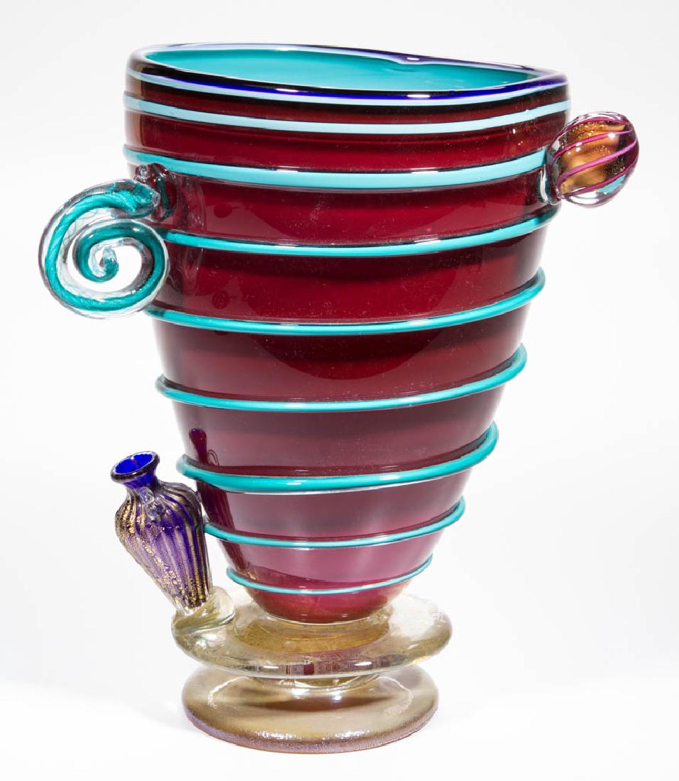 STEPHEN RICH NELSON NEOCLASSIC STUDIO ART GLASS VESSEL (1 of 3)