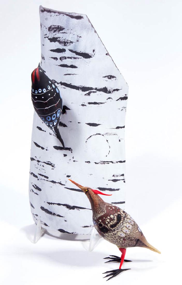 SHANE FERO FIGURAL BIRD STUDIO ART GLASS WALL SCULPTURE (1 of 1)