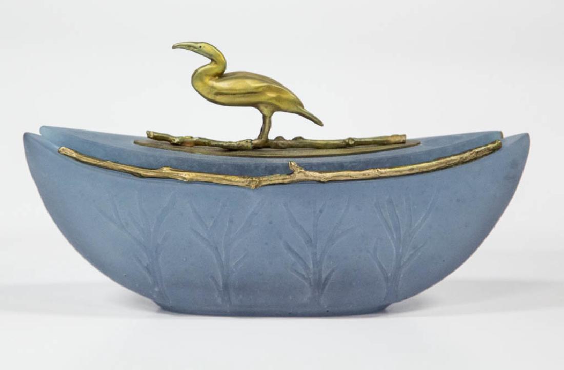 POZYCINSKI STUDIOS STUDIO ART GLASS COVERED DISH (1 of 2)