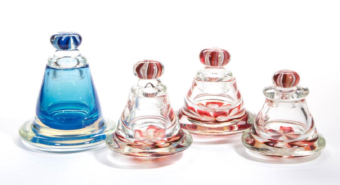 CHARLES WRIGHT STUDIO ART GLASS JARS / BOTTLES, LOT OF (1 of 1)