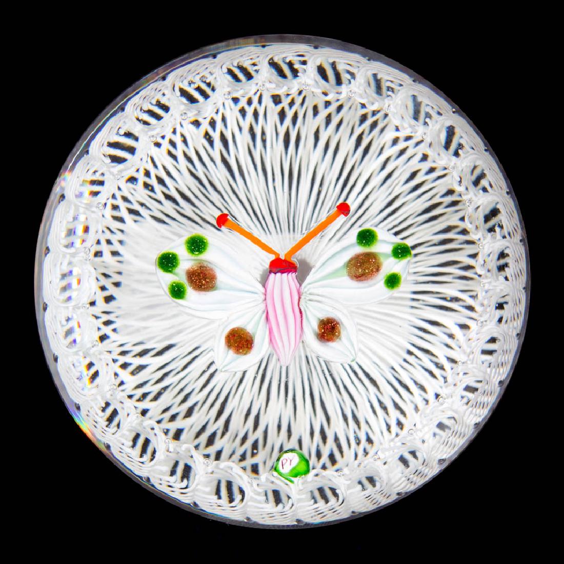 PAUL YSART STUDIO ART GLASS LAMPWORK PAPERWEIGHT (1 of 1)