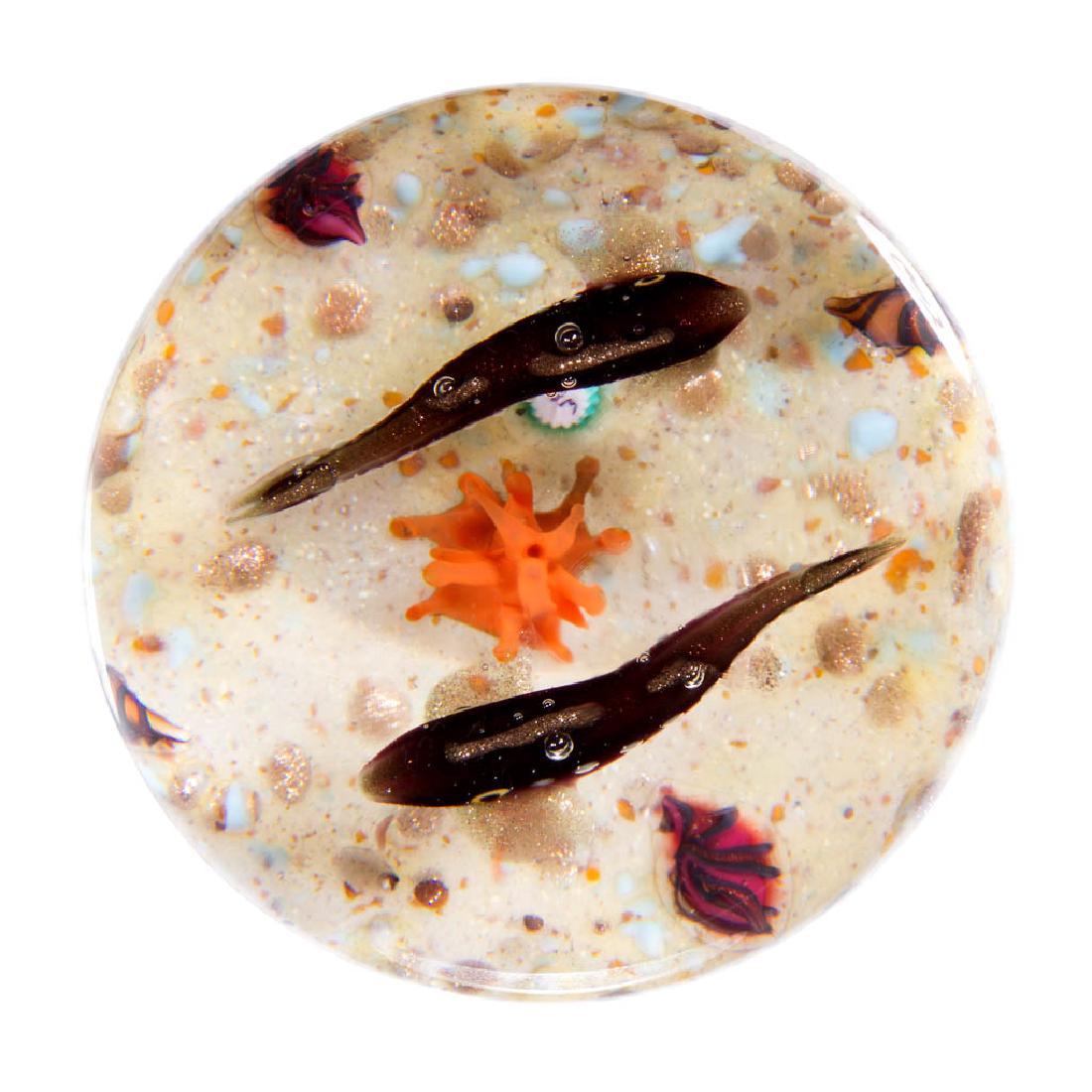 WILLIAM MANSON STUDIO ART GLASS LAMPWORK PAPERWEIGHT (1 of 2)