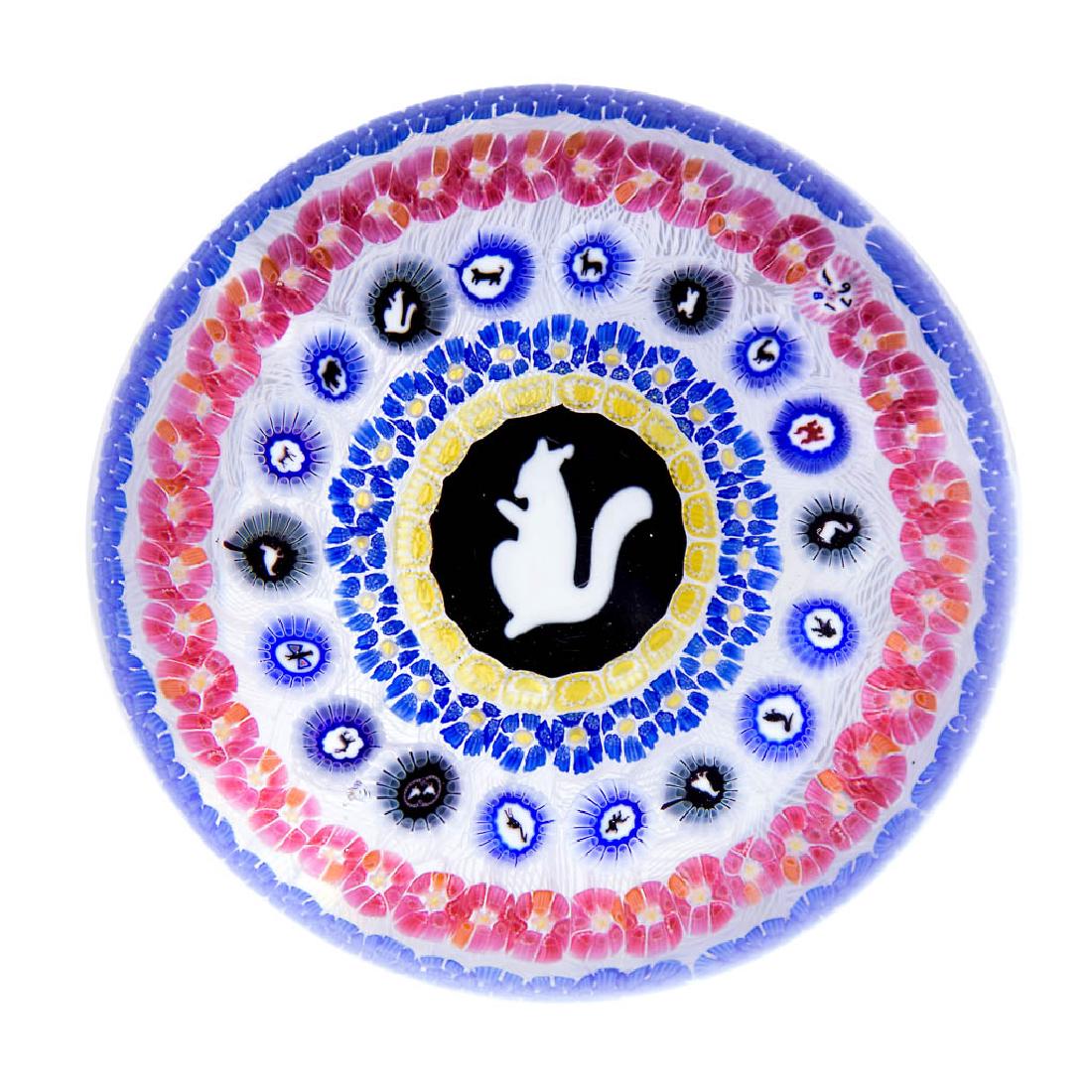 CONTEMPORARY BACCARAT MILLEFIORI GRIDEL PAPERWEIGHT (1 of 1)