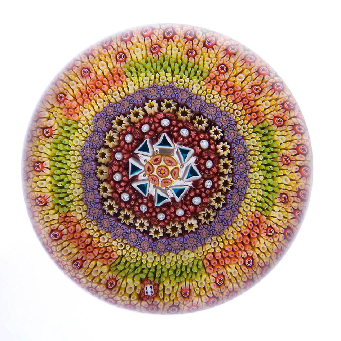 CONTEMPORARY BACCARAT MILLEFIORI PAPERWEIGHT (1 of 1)