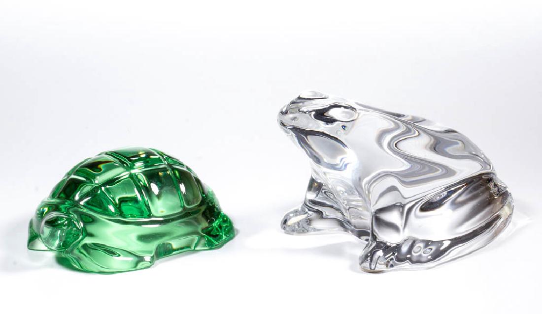 CONTEMPORARY BACCARAT FIGURAL PAPERWEIGHTS, LOT OF TWO (1 of 1)