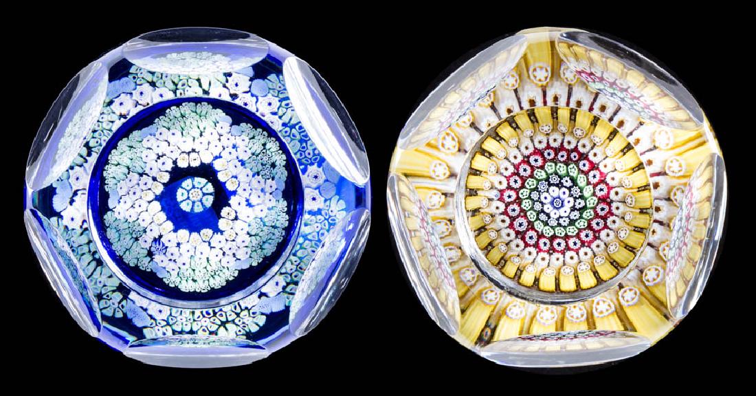 CONTEMPORARY WHITEFRIARS MILLEFIORI PAPERWEIGHTS, LOT (1 of 1)
