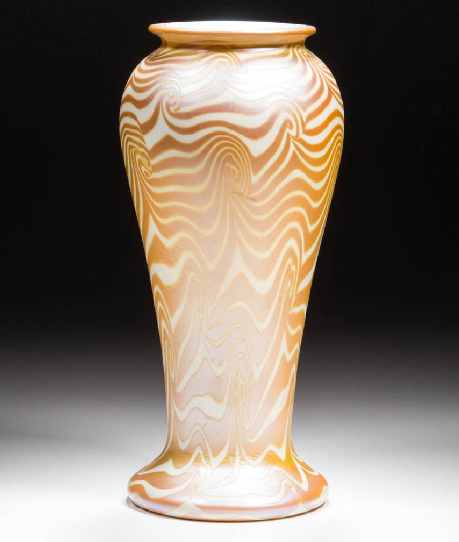 DURAND ATTRIBUTED KING TUT ART GLASS VASE (1 of 2)