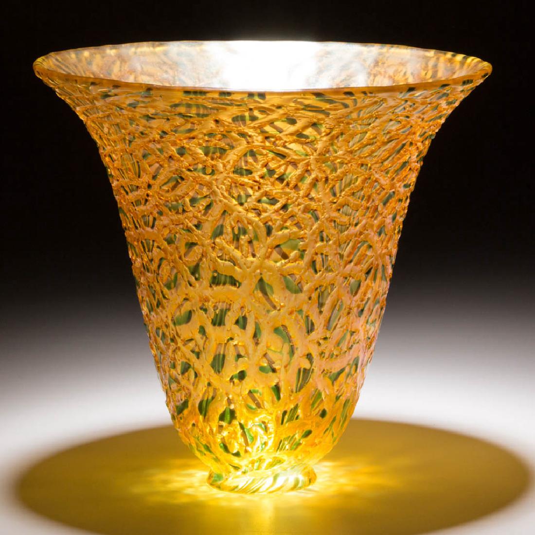 DURAND ATTRIBUTED MOORISH ART GLASS TORCHIERE LAMP (1 of 2)