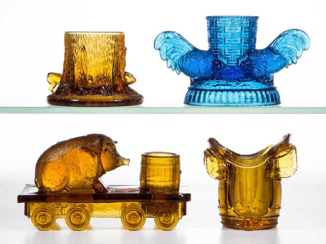 ASSORTED ANIMAL FIGURAL NOVELTY TOOTHPICK HOLDERS, LOT (1 of 1)