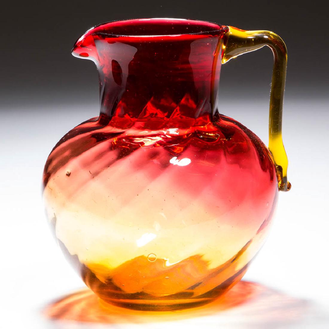 AMBERINA SWIRL-OPTIC PITCHER / JUG (1 of 1)