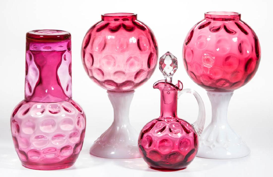 FENTON SPOT-OPTIC TABLE ARTICLES, LOT OF FOUR (1 of 1)