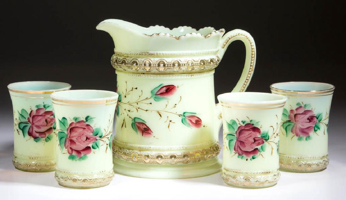 HEISEY'S RING BAND FIVE-PIECE WATER SET (1 of 1)