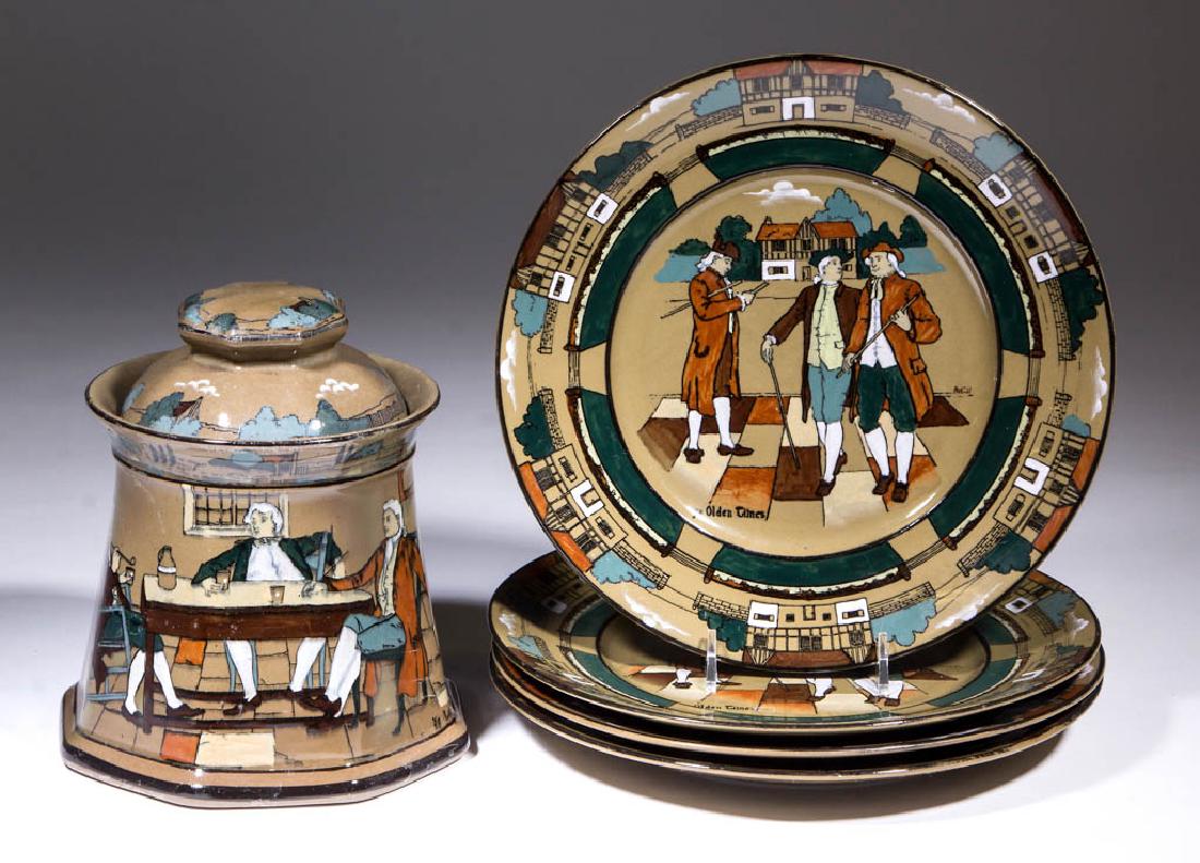 BUFFALO POTTERY DELDARE ARTICLES, LOT OF FIVE (1 of 1)