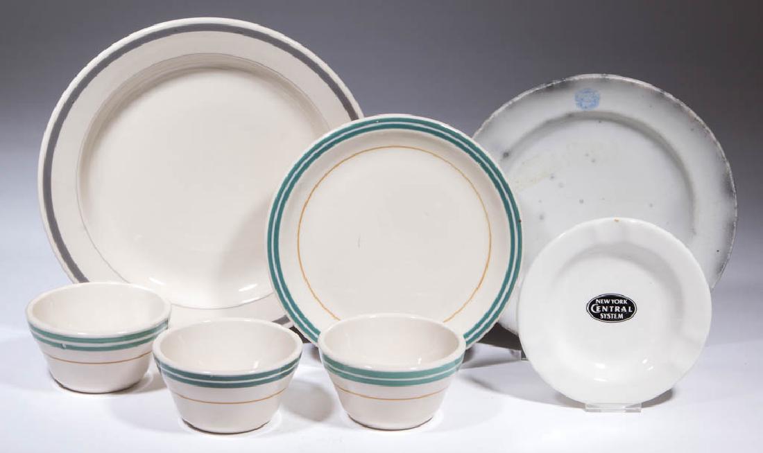 BUFFALO CHINA RAILROAD CERAMIC ARTICLES, LOT OF FIVE (1 of 1)