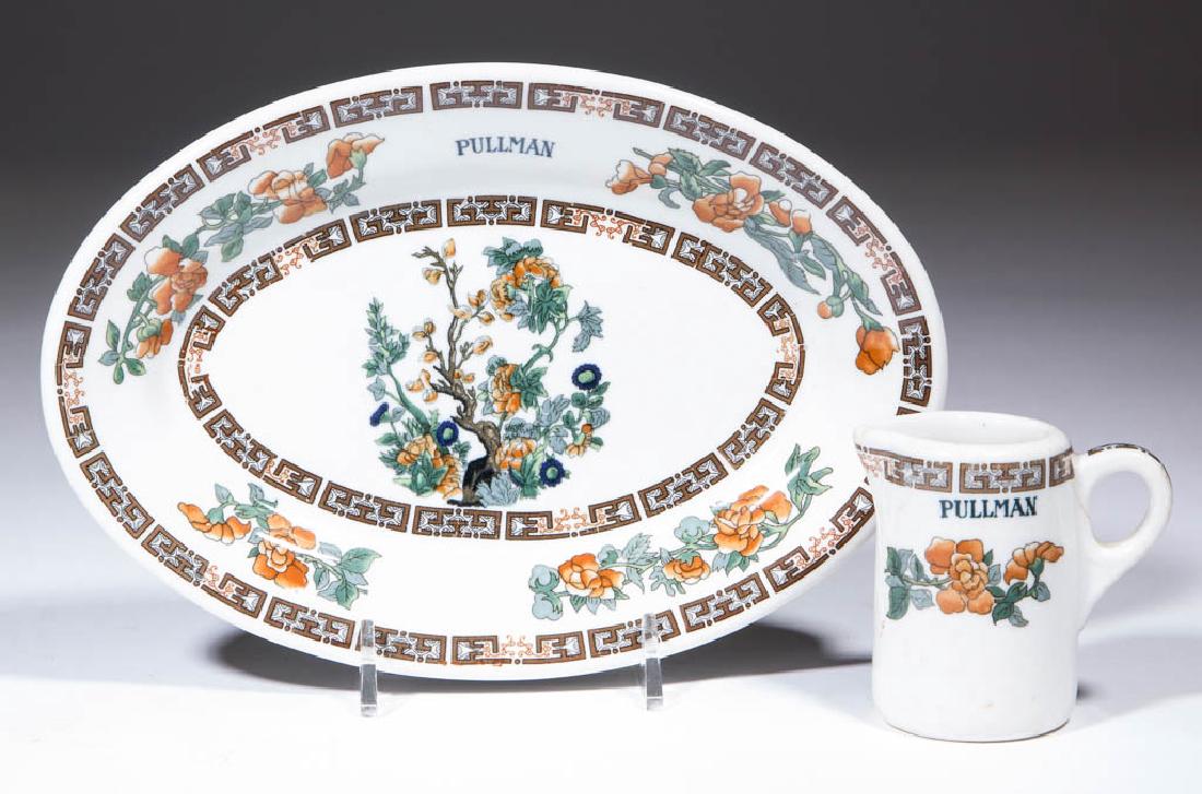 BUFFALO CHINA PULLMAN RAILROAD CERAMIC ARTICLES, LOT OF (1 of 2)