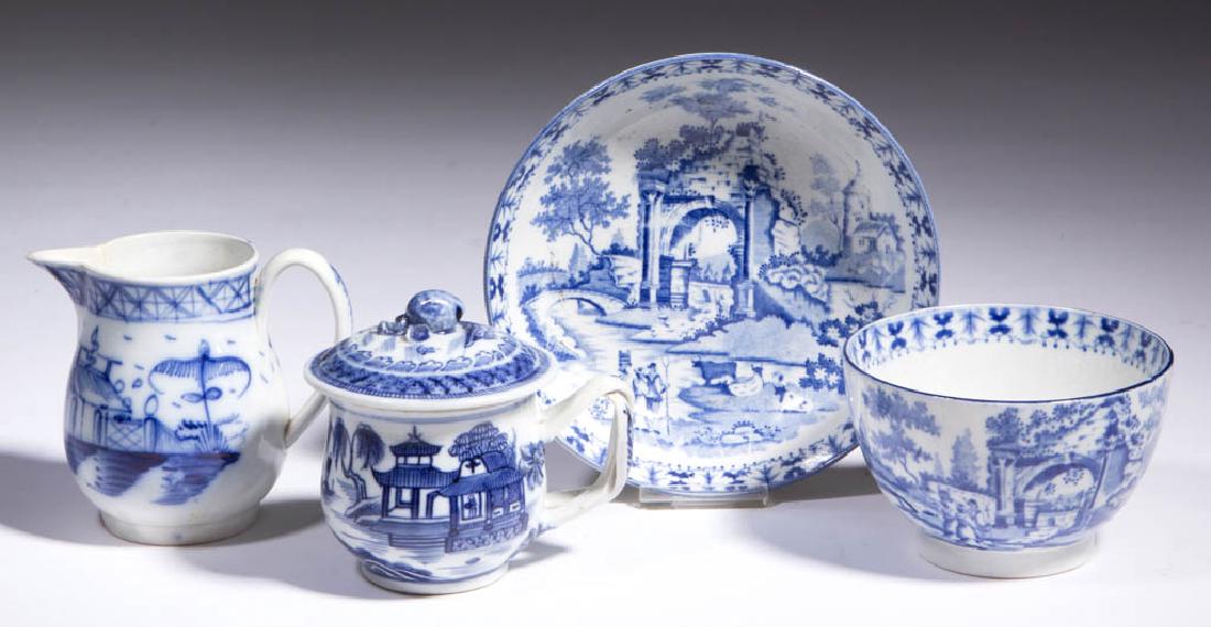 ENGLISH PEARLWARE CERAMIC ARTICLES, LOT OF THREE (1 of 1)