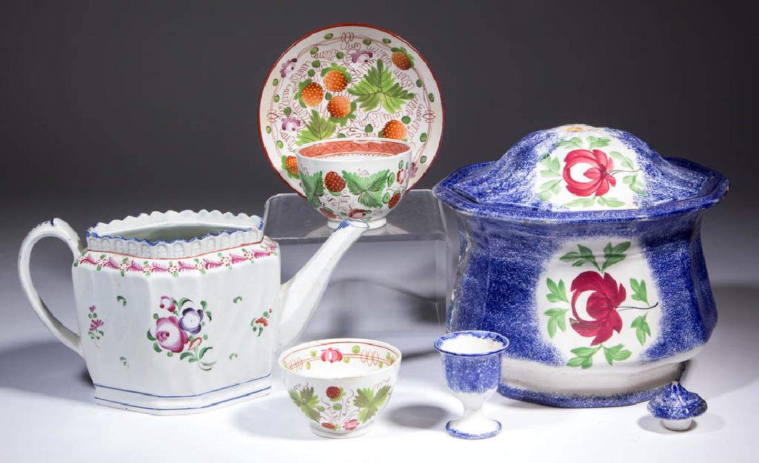 ENGLISH CERAMIC ARTICLES, LOT OF SIX (1 of 1)