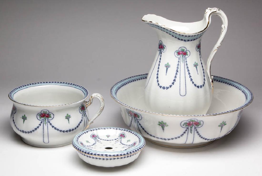 ENGLISH LOSOL WARE SHERATON CERAMIC WASH SET, LOT OF (1 of 1)