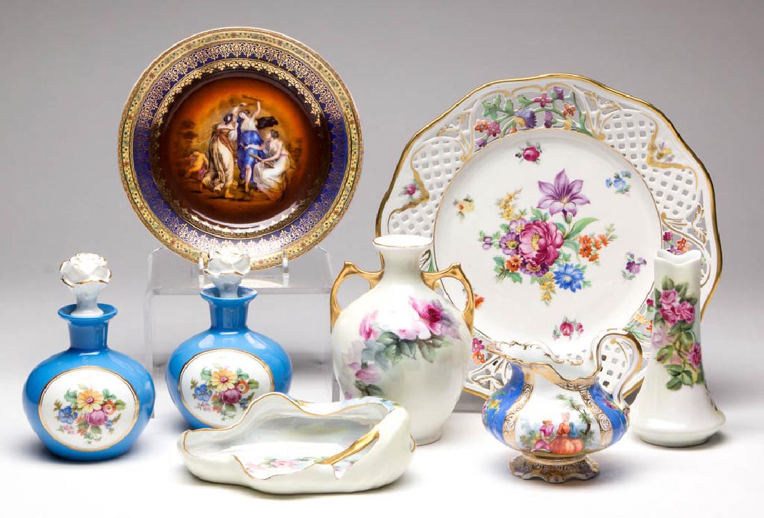 CONTINENTAL CERAMIC ARTICLES, LOT OF EIGHT (1 of 1)