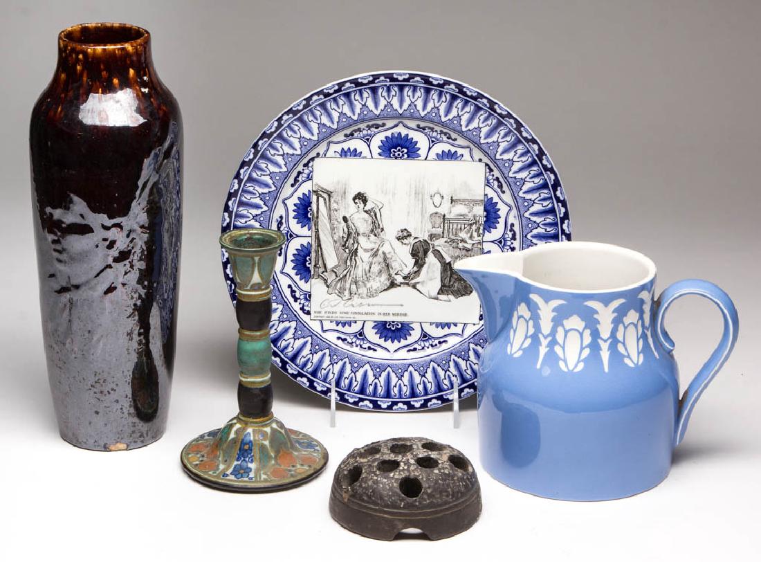 ART POTTERY AND OTHER ARTICLES, LOT OF FIVE (1 of 1)