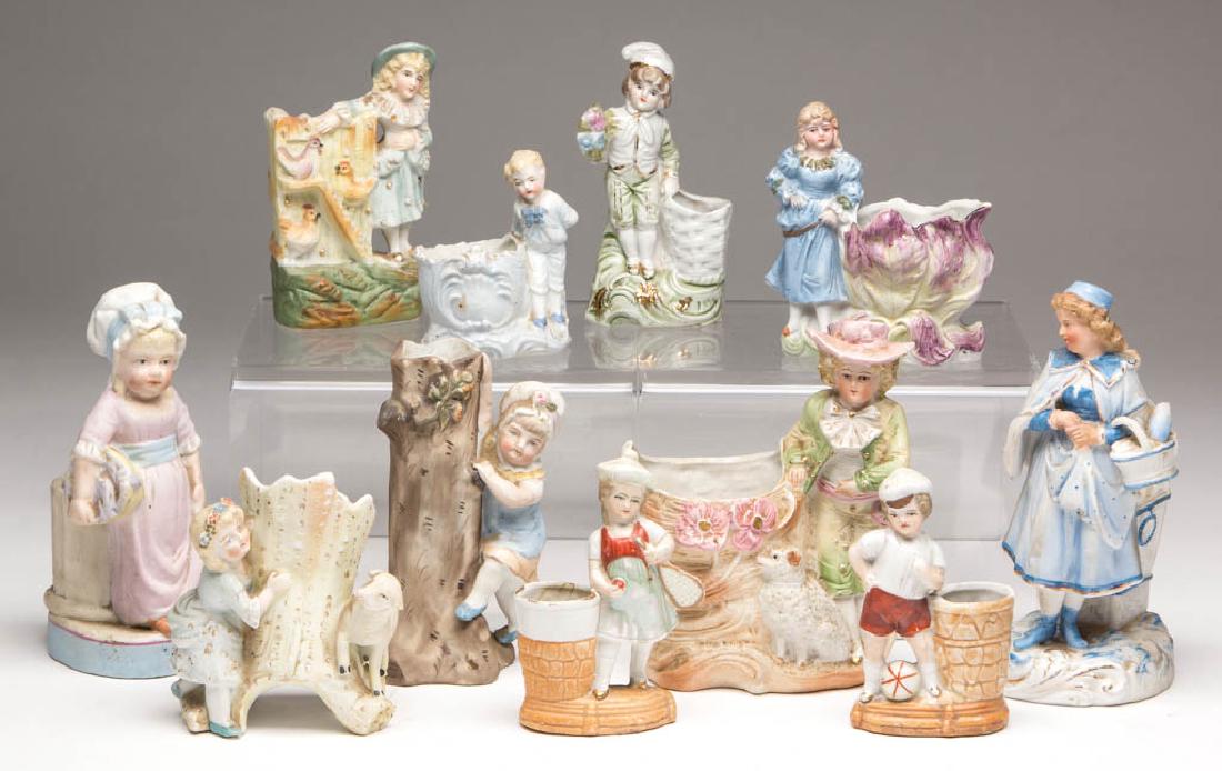 GERMAN BISQUE AND OTHER FIGURINES, LOT OF 11 (1 of 1)
