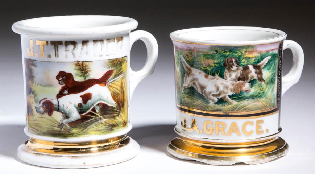 ASSORTED HUNTER'S SHAVING MUGS, LOT OF TWO (1 of 3)