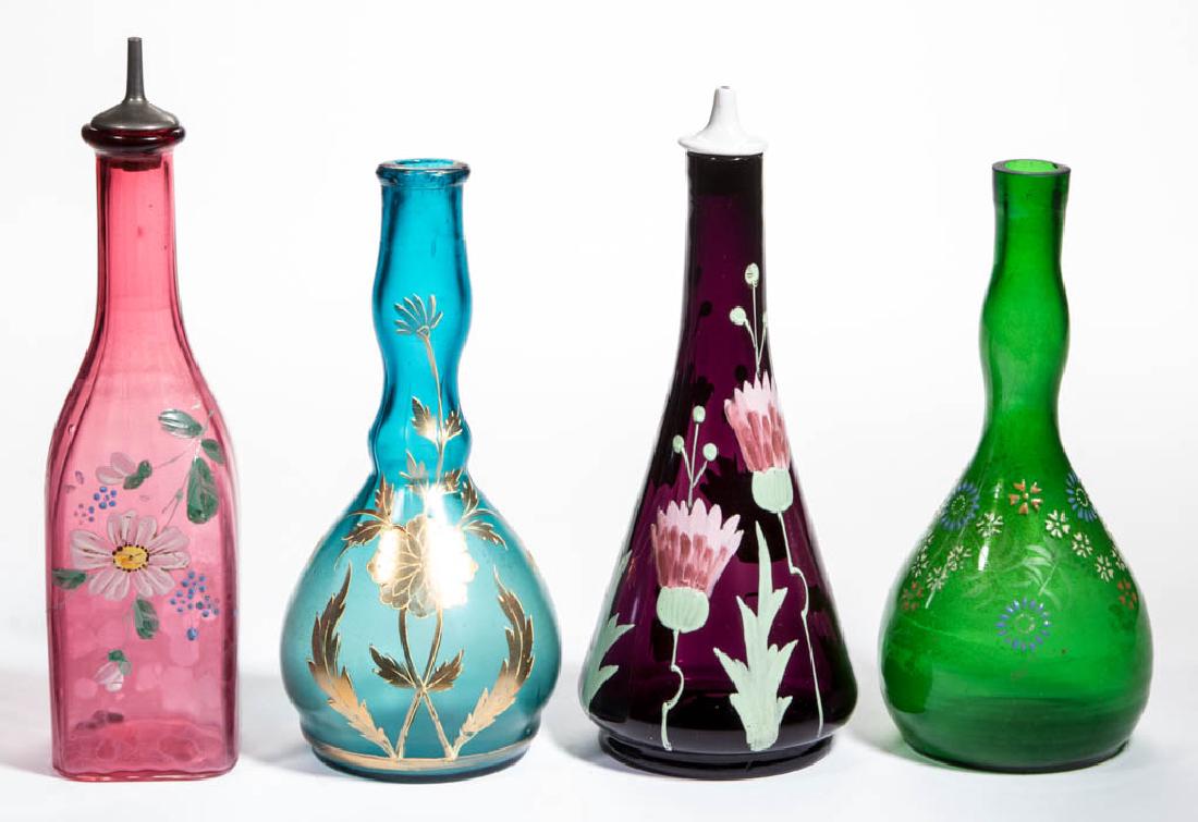 ASSORTED VICTORIAN ENAMEL DECORATED BITTERS / BARBER'S (1 of 1)