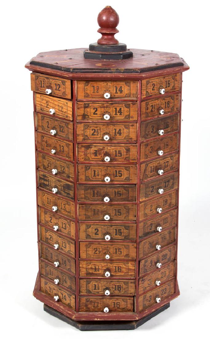 AMERICAN PINE COUNTRY STORE REVOLVING PARTS CABINET (1 of 2)