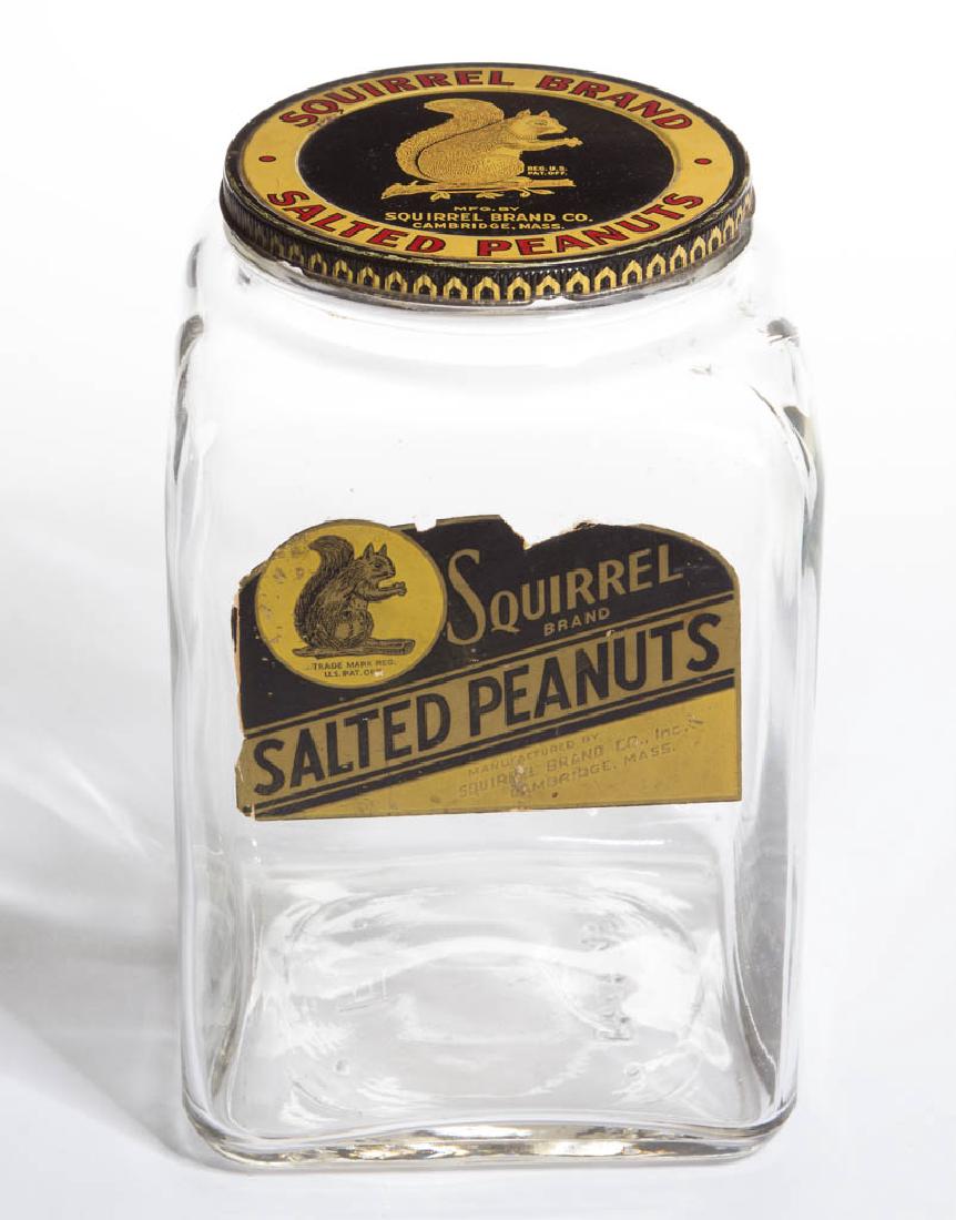 SQUIRREL BRAND SALTED PEANUTS ADVERTISING GLASS STORE (1 of 1)
