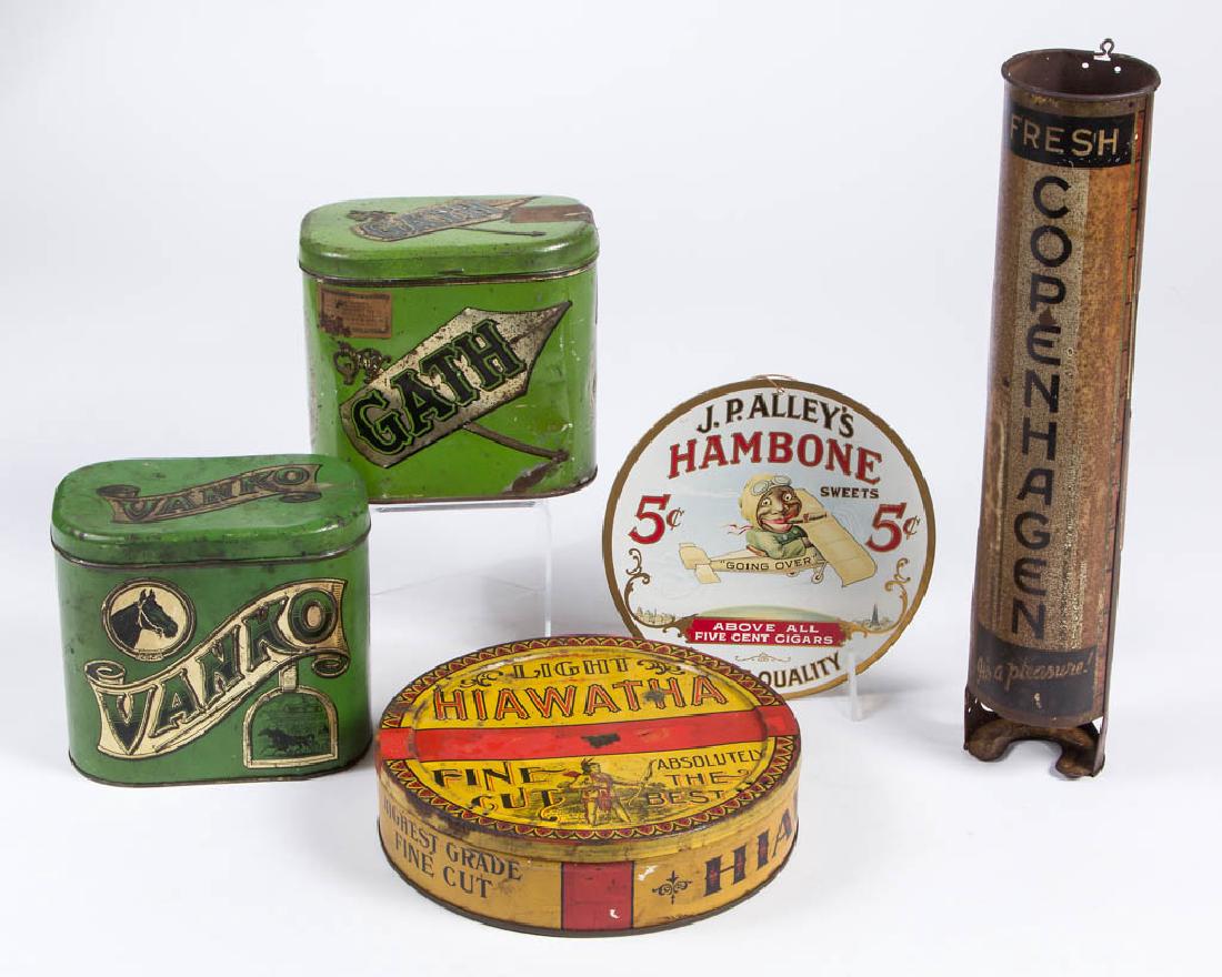 ASSORTED TOBACCO ADVERTISING ITEMS, LOT OF FIVE (1 of 1)