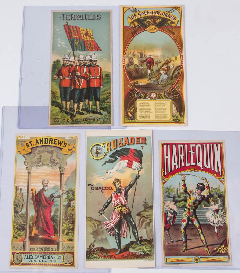 ASSORTED VIRGINIA TOBACCO CADDY LABELS, LOT OF FIVE (1 of 1)