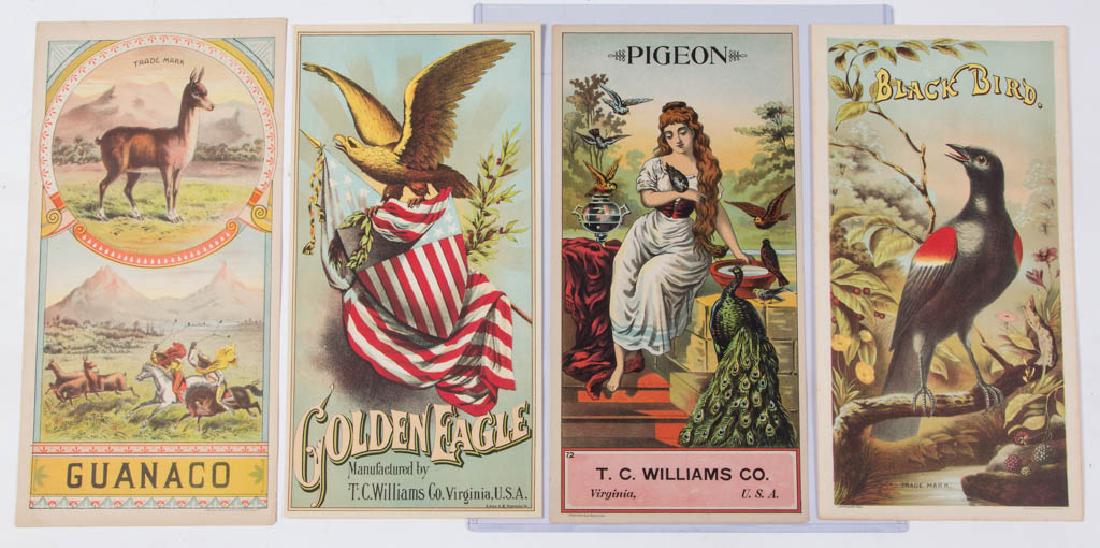 ASSORTED VIRGINIA TOBACCO CADDY LABELS, LOT OF FOUR (1 of 1)
