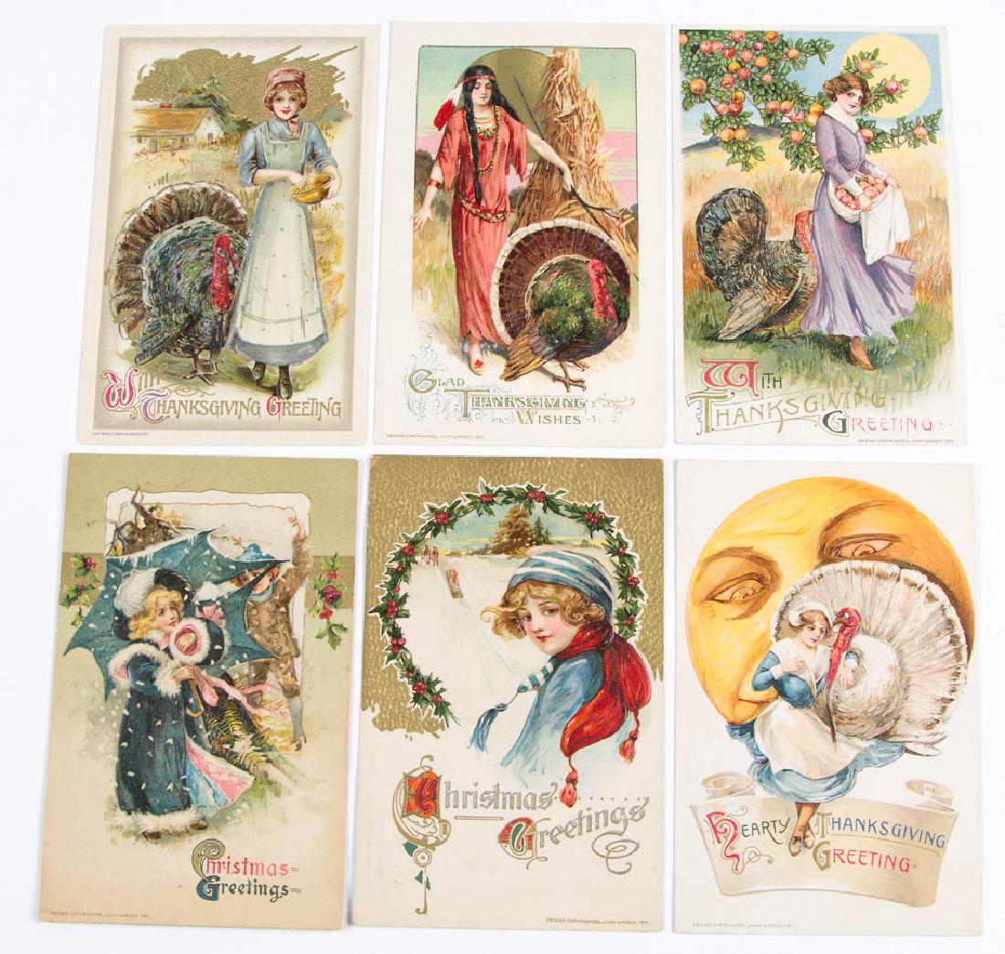 JOHN WINSCH / SCHMUCKER GIRL POST CARDS, LOT OF 12 (1 of 2)