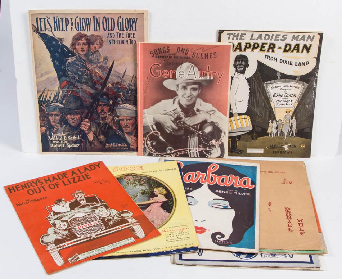 ASSORTED VINTAGE SHEET MUSIC, LOT OF 16 (1 of 1)