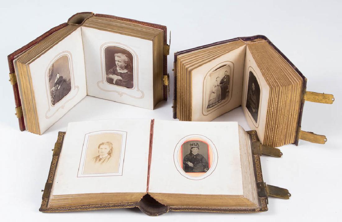 ALBUMS OF CDV AND TINTYPE PHOTOGRAPHS, LOT OF THREE (1 of 5)