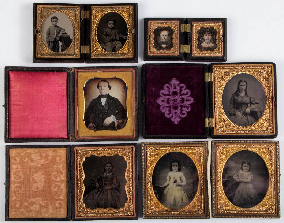 ASSORTED CASED IMAGES, LOT OF NINE (1 of 4)