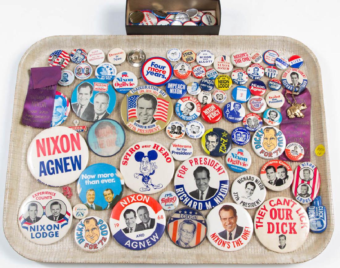 RICHARD NIXON POLITICAL PRESIDENTIAL CAMPAIGN BUTTONS, (1 of 1)