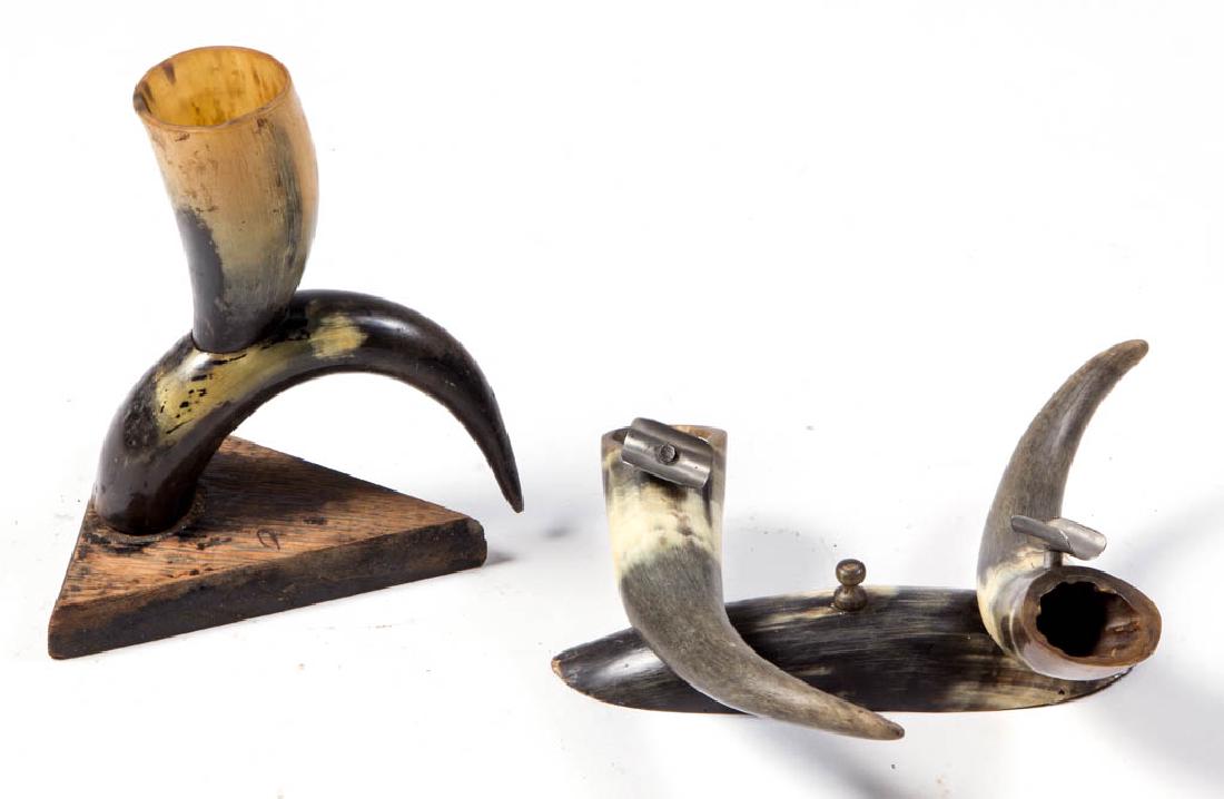 AMERICAN WESTERN HORN SMOKING STAND (1 of 1)