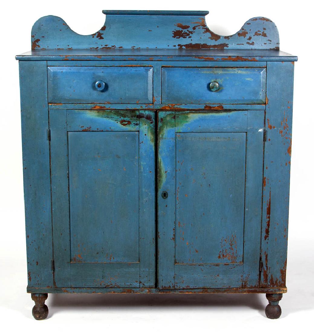 PENNSYLVANIA PAINTED POPLAR JELLY CUPBOARD (1 of 3)