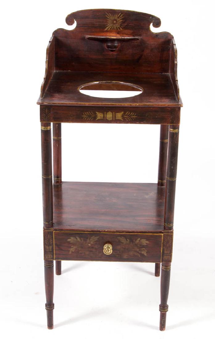 AMERICAN, PROBABLY NEW ENGLAND, FEDERAL PAINT-DECORATED (1 of 2)