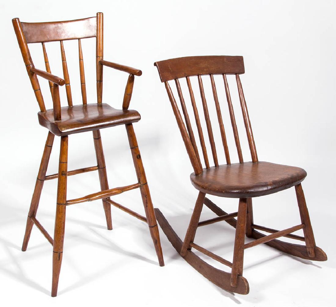 AMERICAN LATE WINDSOR HIGH CHAIR (1 of 3)