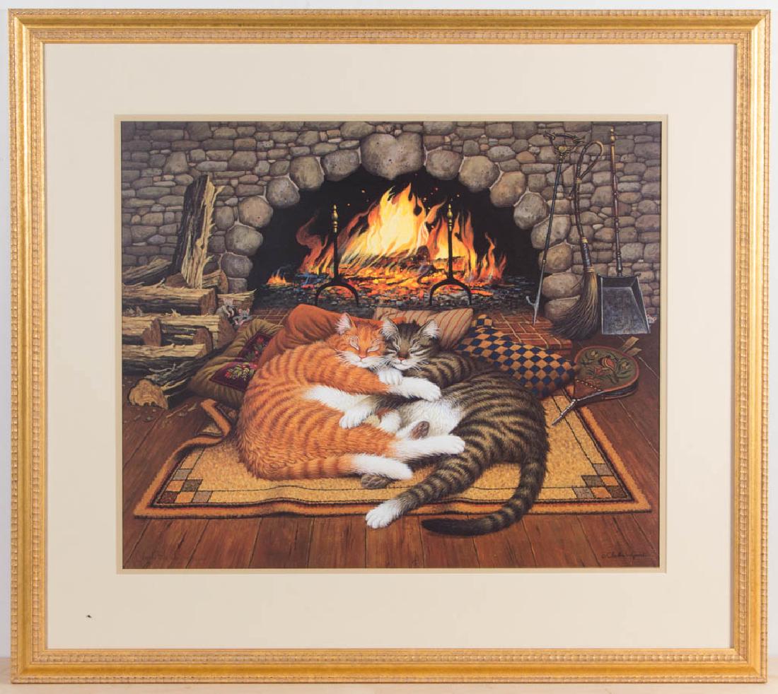 CHARLES WYSOCKI (AMERICAN, 1928-2002) CAT PRINTS, LOT (1 of 2)