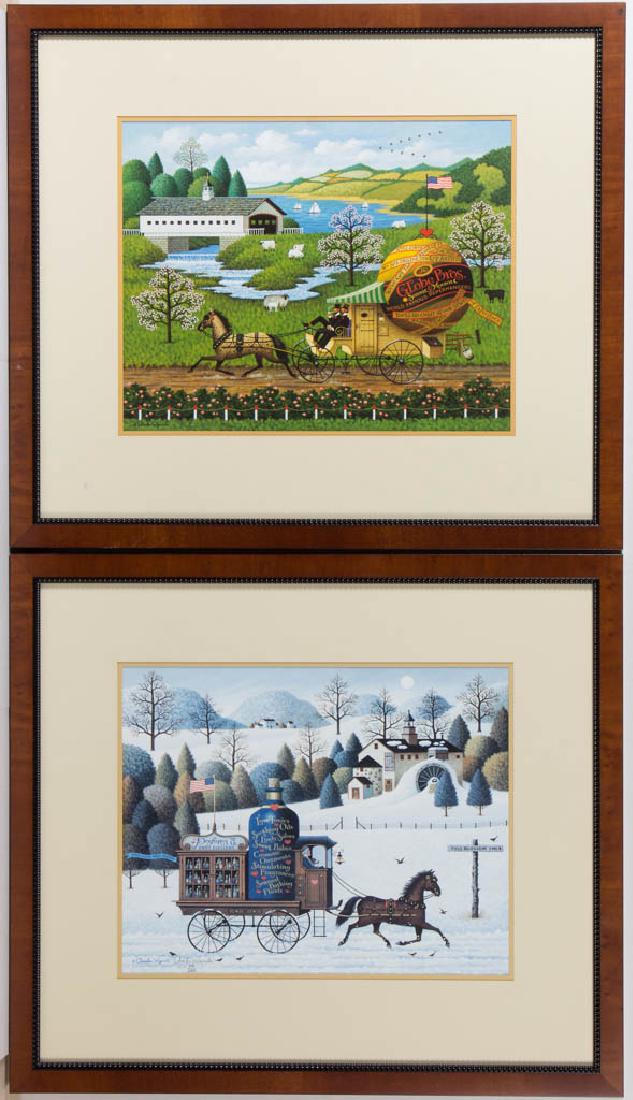 CHARLES WYSOCKI (AMERICAN, 1928-2002) FANCIFUL GENRE (1 of 3)