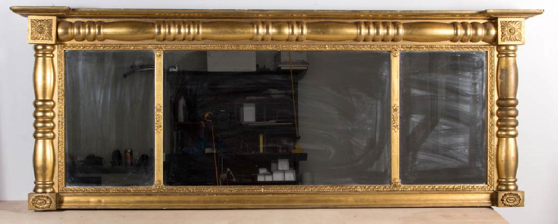 AMERICAN OR ENGLISH CLASSICAL OVERMANTEL MIRROR (1 of 1)