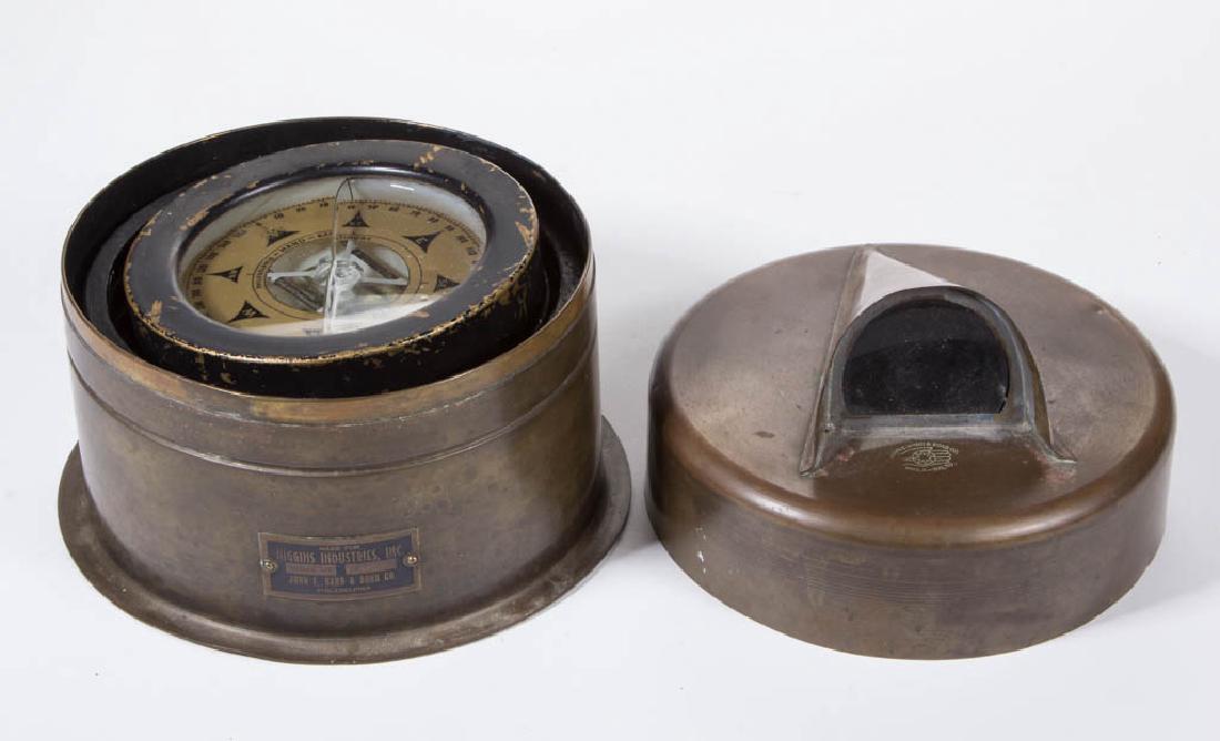 JOHN E. HAND & SONS BRASS NAUTICAL / MARINE COMPASS (1 of 2)